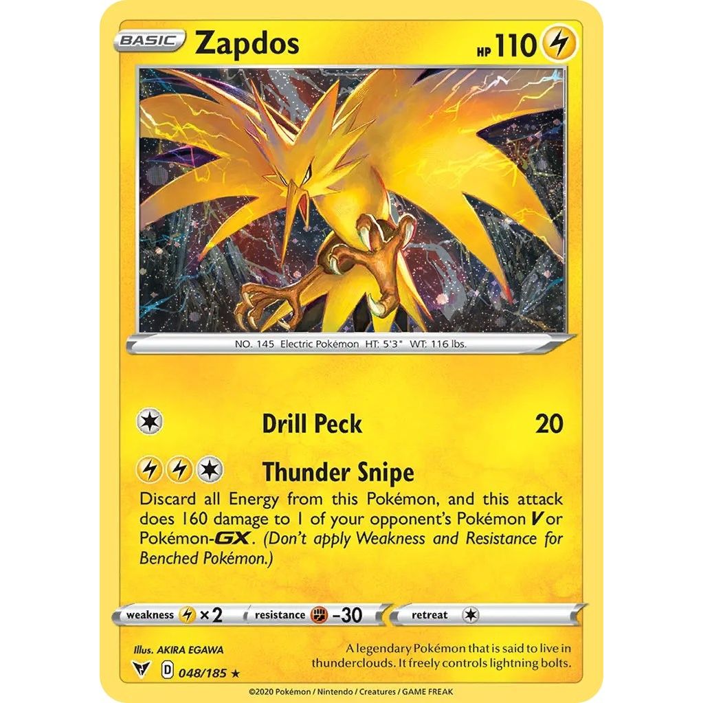 Image for Zapdos (Cosmos Holo) (048/185) (MCAP) - Pokemon