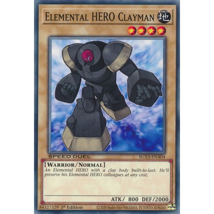 Image for Elemental HERO Clayman (SGX3-ENA04) (SGX3) - YuGiOh