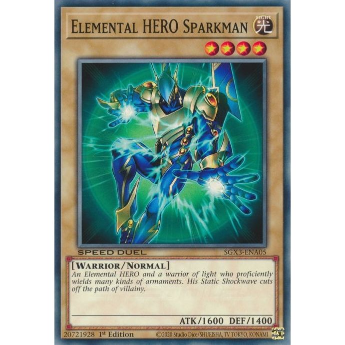 Image for Elemental HERO Sparkman (SGX3-ENA05) (SGX3) - YuGiOh