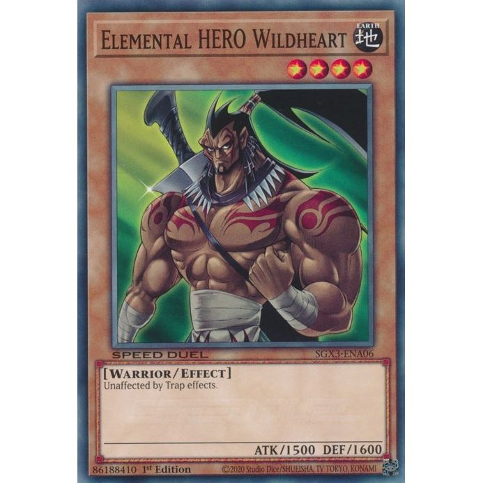 Image for Elemental HERO Wildheart (SGX3-ENA06) (SGX3) - YuGiOh