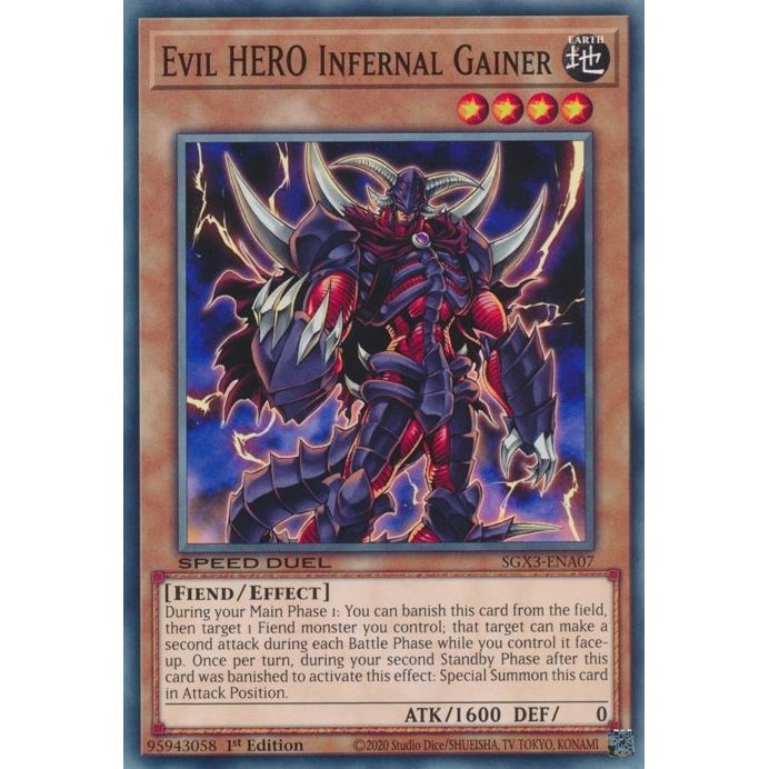 Image for Evil HERO Infernal Gainer (SGX3-ENA07) (SGX3) - YuGiOh