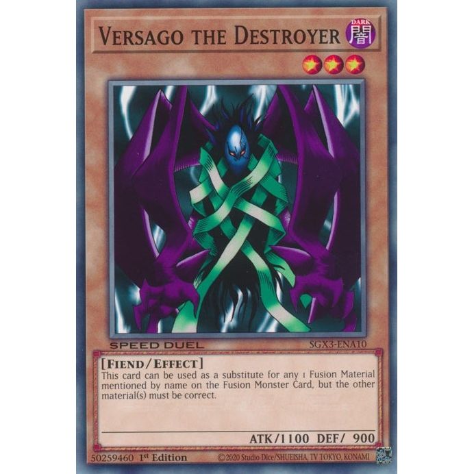 Image for Versago the Destroyer (SGX3-ENA10) (SGX3) - YuGiOh