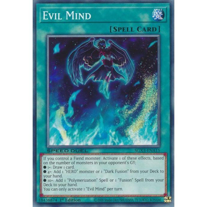 Image for Evil Mind (SGX3-ENA15) (SGX3) - YuGiOh