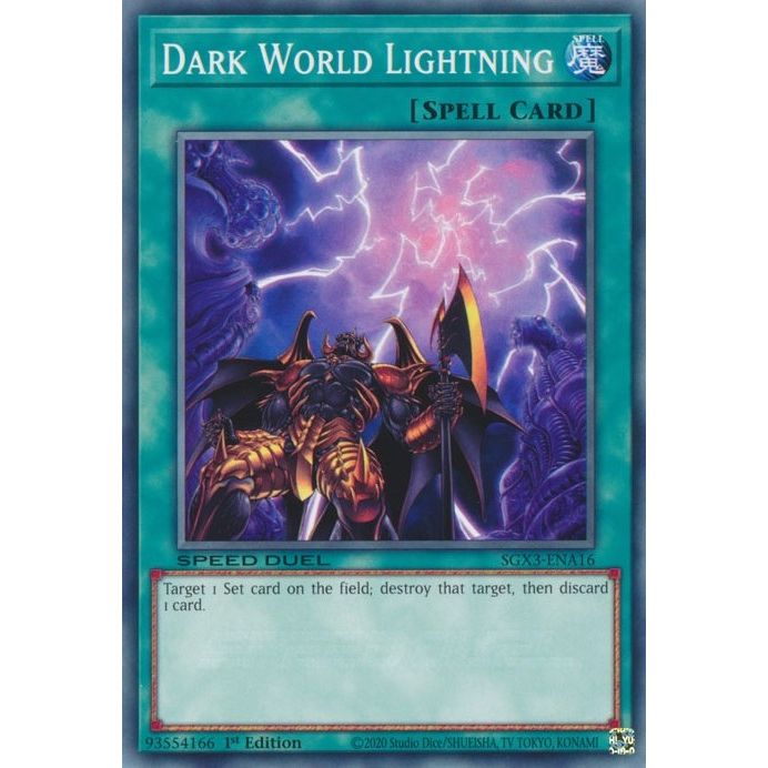Image for Dark World Lightning (SGX3-ENA16) (SGX3) - YuGiOh