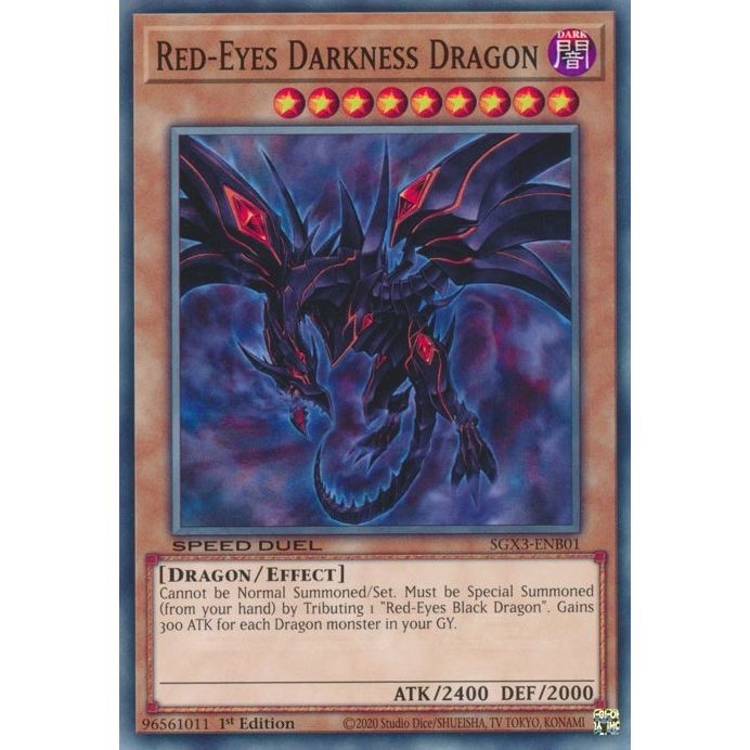 Image for Red-Eyes Darkness Dragon (SGX3-ENB01) (SGX3) - YuGiOh