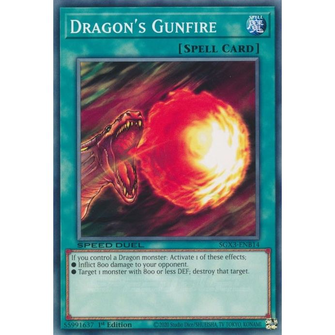 Image for Dragon's Gunfire (SGX3-ENB14) (SGX3) - YuGiOh