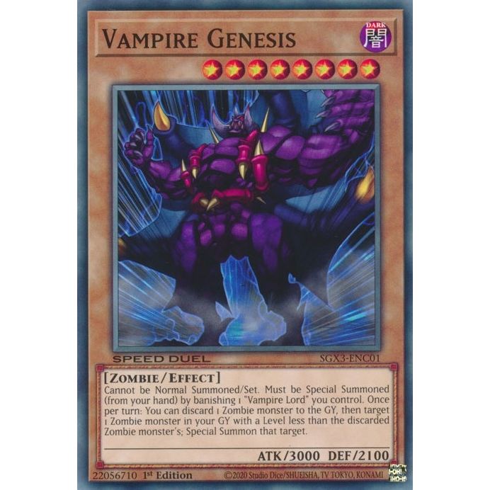 Image for Vampire Genesis (SGX3-ENC01) (SGX3) - YuGiOh