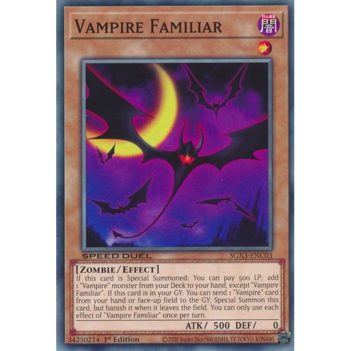 Image for Vampire Familiar (SGX3-ENC03) (SGX3) - YuGiOh