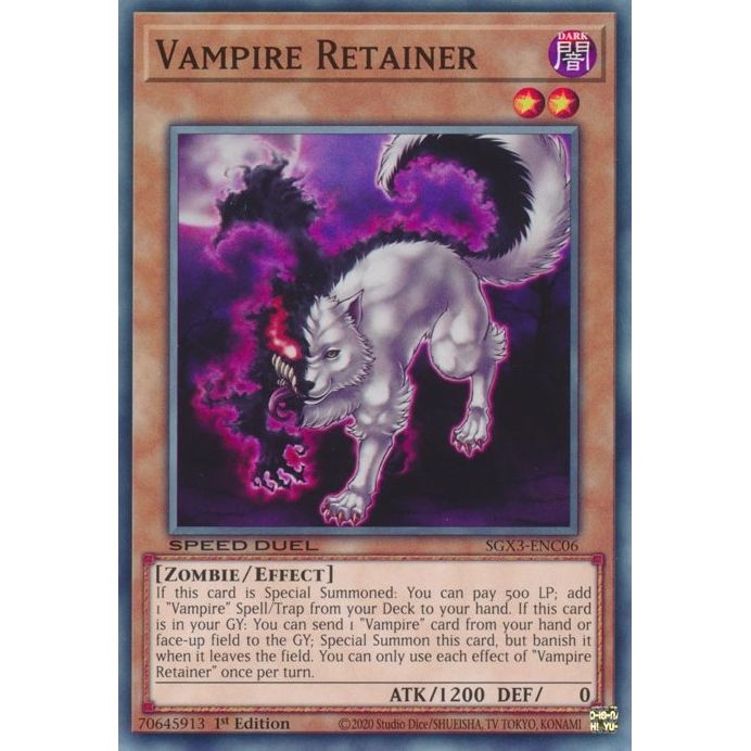 Image for Vampire Retainer (SGX3-ENC06) (SGX3) - YuGiOh