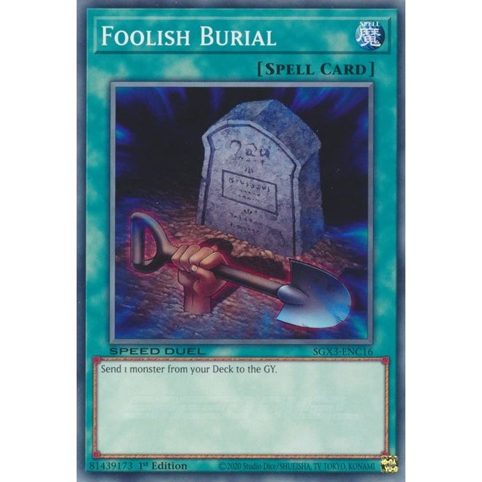 Image for Foolish Burial (C) (SGX3-ENC16) (SGX3) - YuGiOh