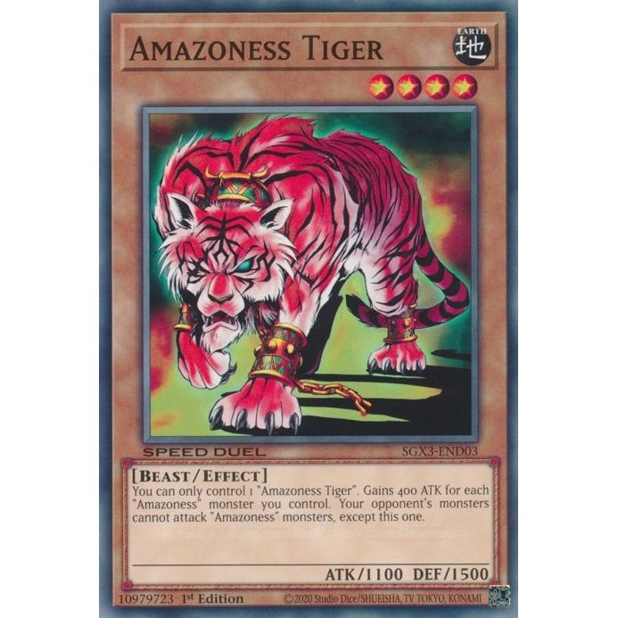 Image for Amazoness Tiger (SGX3-END03) (SGX3) - YuGiOh