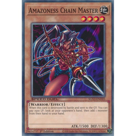 Image for Amazoness Chain Master (SGX3-END05) (SGX3) - YuGiOh