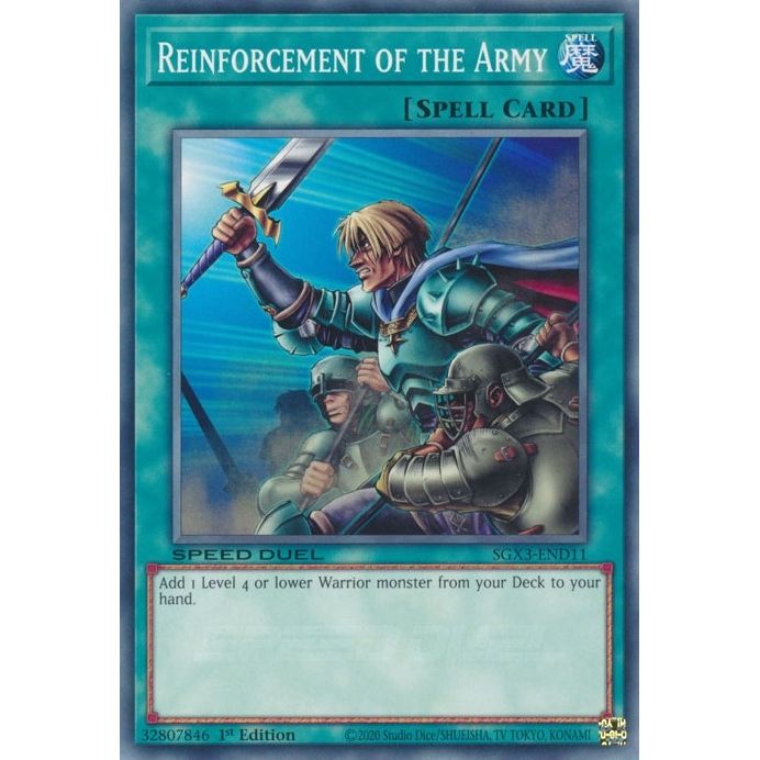 Image for Reinforcement of the Army (SGX3-END11) (SGX3) - YuGiOh