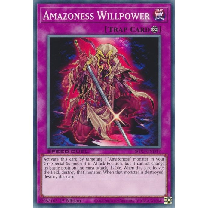 Image for Amazoness Willpower (SGX3-END17) (SGX3) - YuGiOh