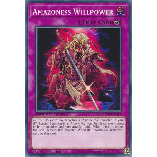 Image for Amazoness Willpower (SGX3-END17) (SGX3) - YuGiOh