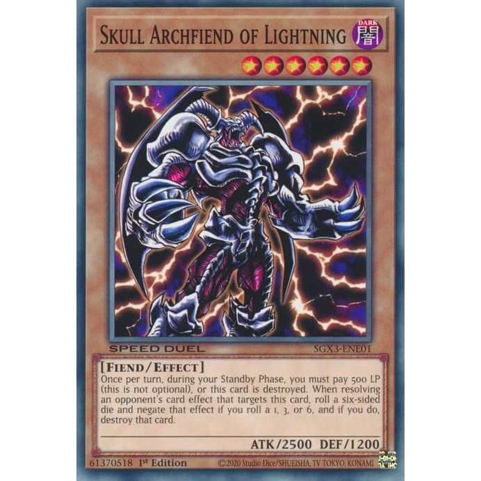 Image for Skull Archfiend of Lightning (SGX3-ENE01) (SGX3) - YuGiOh