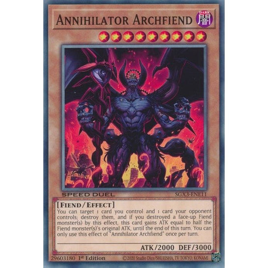 Image for Annihilator Archfiend (SGX3-ENE11) (SGX3) - YuGiOh