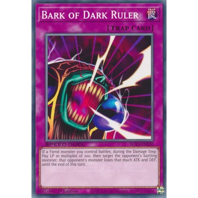 Image for Bark of Dark Ruler (SGX3-ENE20) (SGX3) - YuGiOh