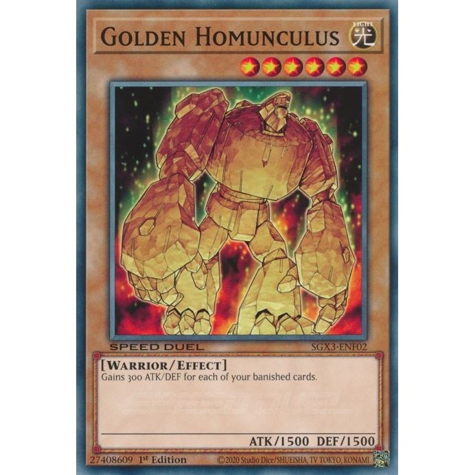 Image for Golden Homunculus (SGX3-ENF02) (SGX3) - YuGiOh
