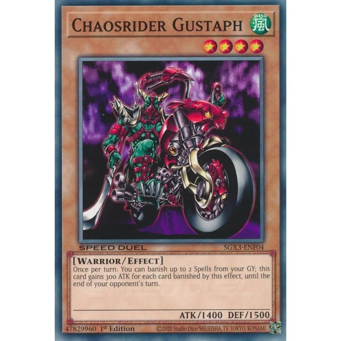 Image for Chaosrider Gustaph (SGX3-ENF04) (SGX3) - YuGiOh