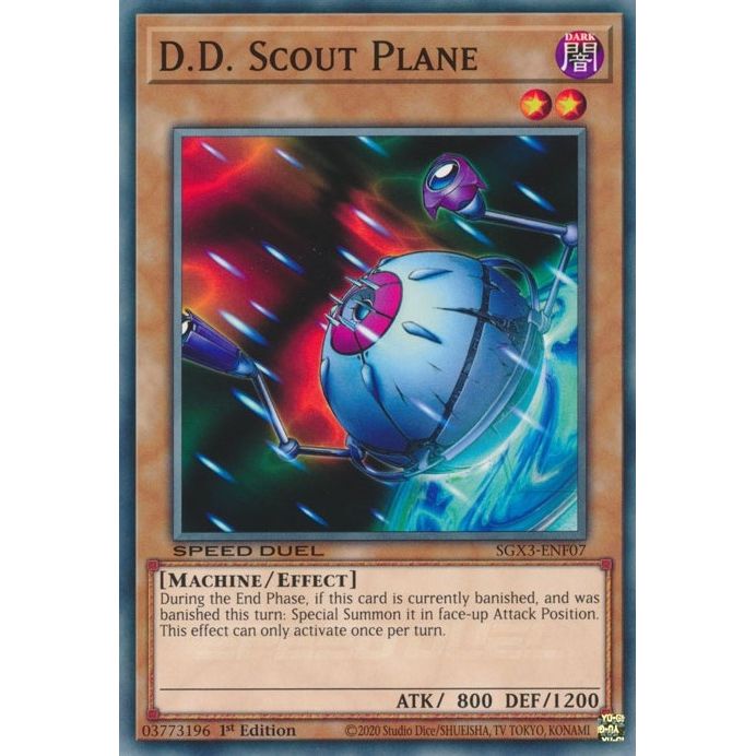 Image for D.D. Scout Plane (SGX3-ENF07) (SGX3) - YuGiOh