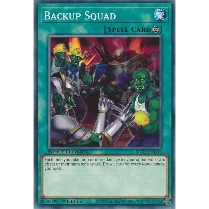 Image for Backup Squad (SGX3-ENG13) (SGX3) - YuGiOh