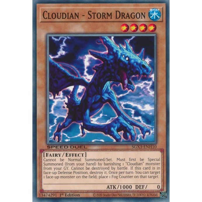 Image for Cloudian - Storm Dragon (SGX3-ENH10) (SGX3) - YuGiOh