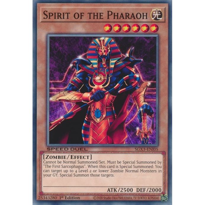 Image for Spirit of the Pharaoh (SGX3-ENI05) (SGX3) - YuGiOh