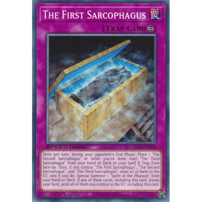 Image for The First Sarcophagus (SGX3-ENI06) (SGX3) - YuGiOh