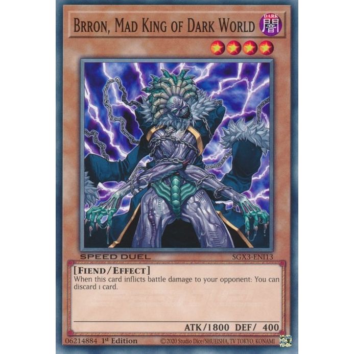 Image for Brron, Mad King of Dark World (SGX3-ENI13) (SGX3) - YuGiOh