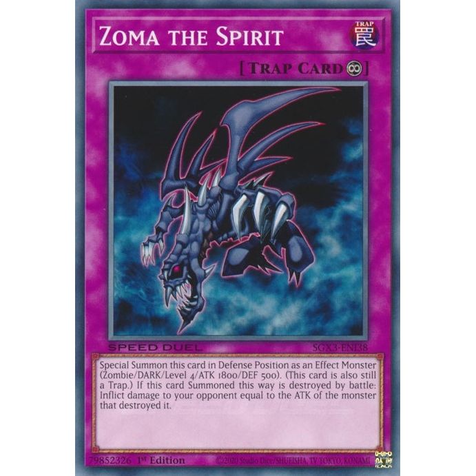Image for Zoma the Spirit (SGX3-ENI38) (SGX3) - YuGiOh