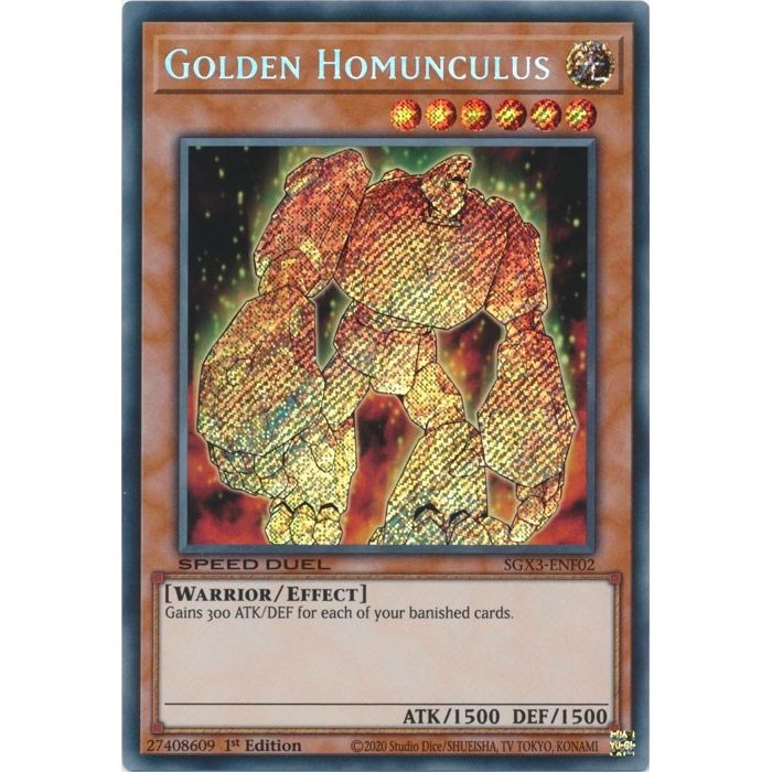 Image for Golden Homunculus (Secret Rare) (SGX3-ENF02) (SGX3) - YuGiOh