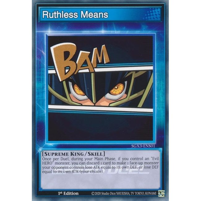 Image for Ruthless Means (SGX3-ENS01) (SGX3) - YuGiOh
