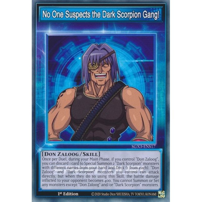 Image for No One Suspects the Dark Scorpion Gang! (SGX3-ENS17) (SGX3) - YuGiOh