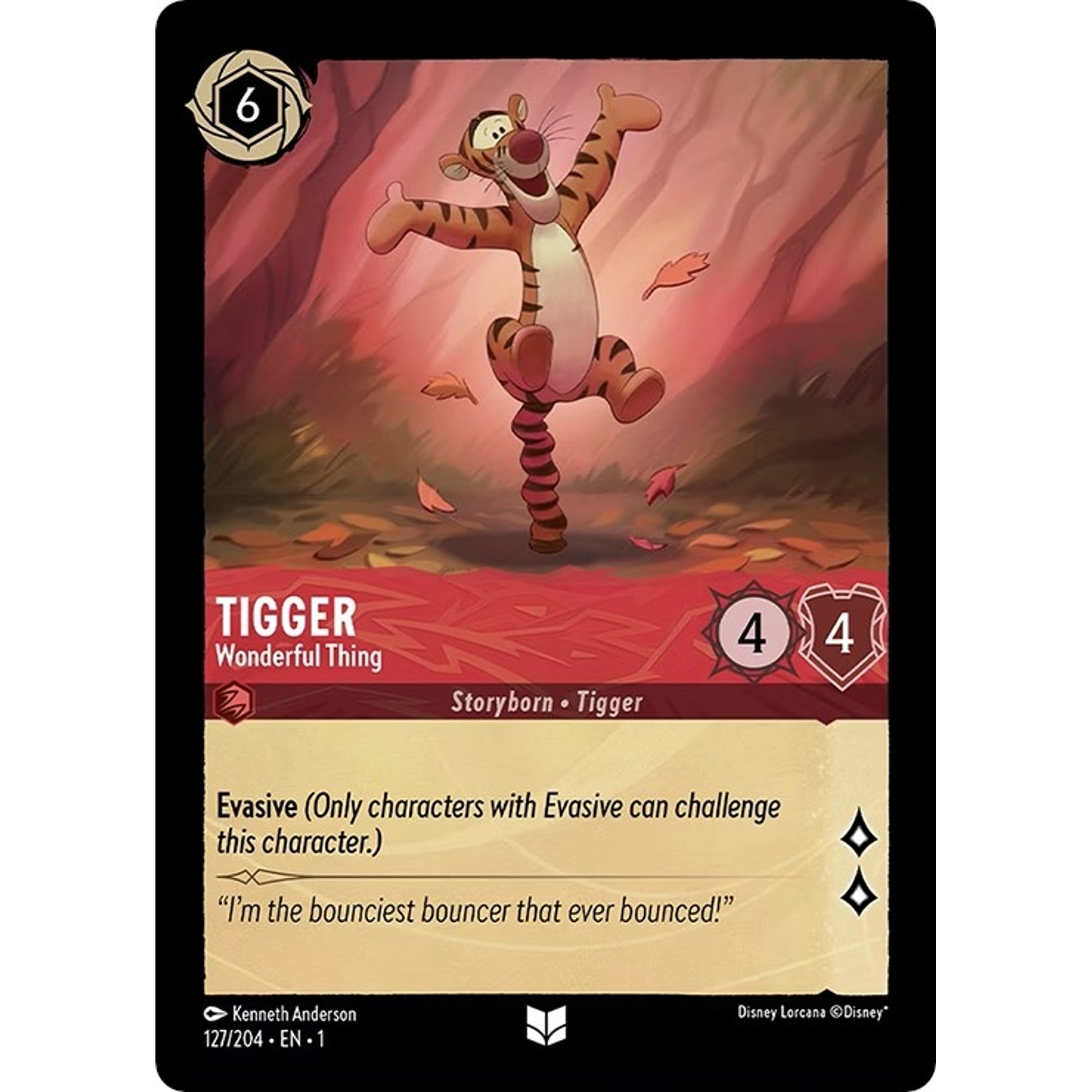 Image for Tigger - Wonderful Thing (127/204) (1) - Disney Lorcana