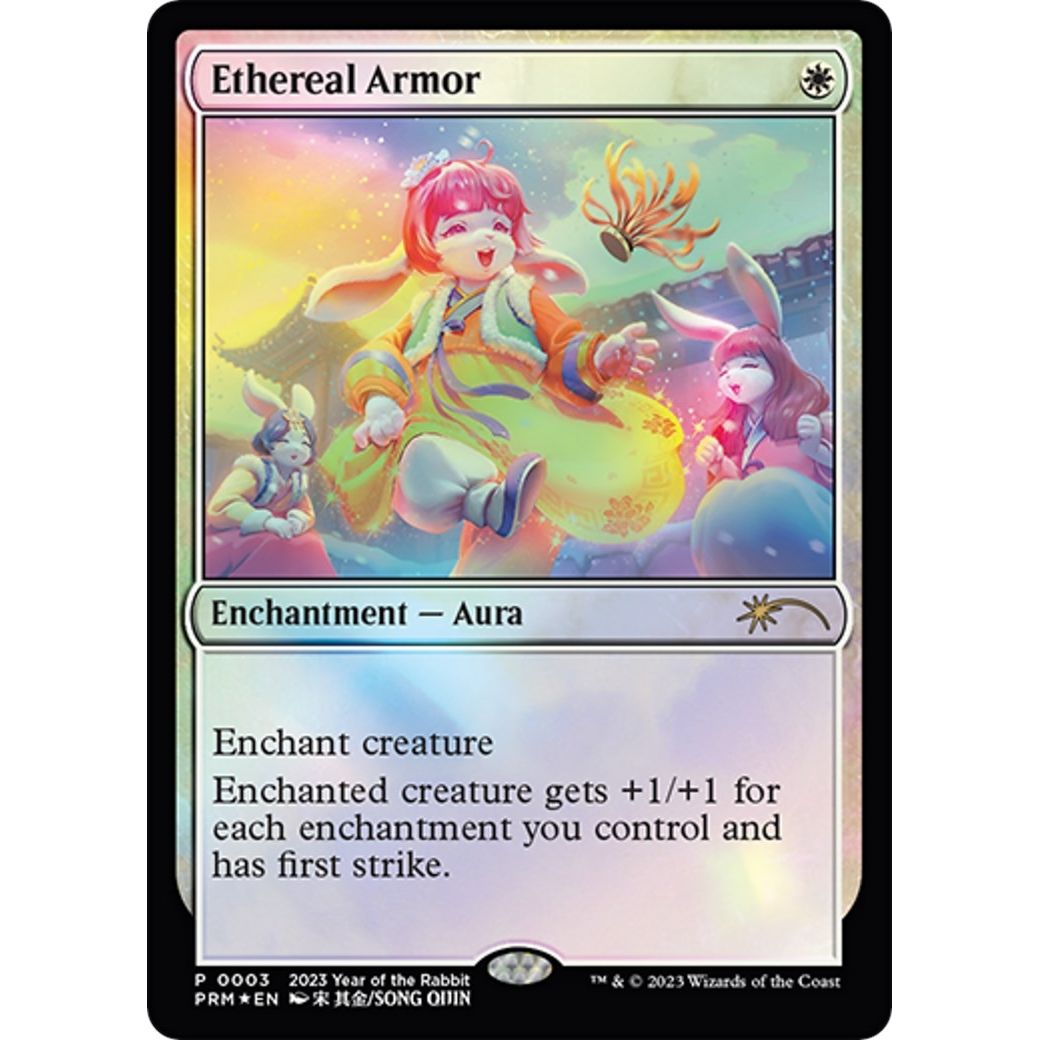 Image for Ethereal Armor (Year of the Rabbit 2023) (3) (UMP) - Magic: The Gathering