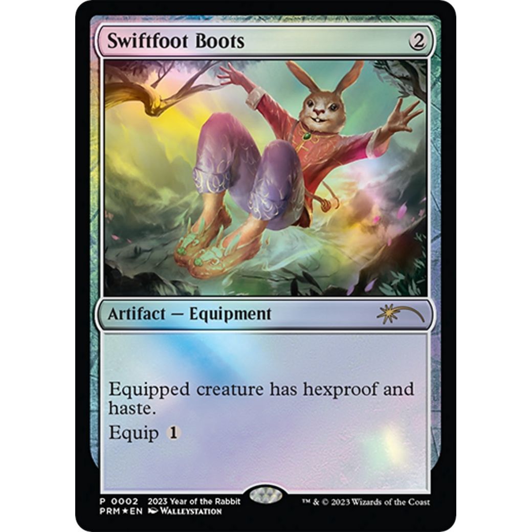 Image for Swiftfoot Boots (Year of the Rabbit 2023) (2) (UMP) - Magic: The Gathering