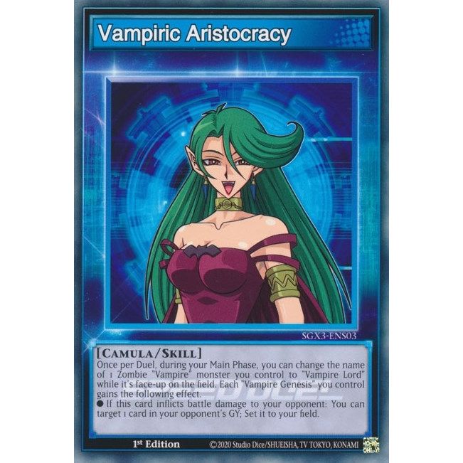 Image for Vampiric Aristocracy (SGX3-ENS03) (SGX3) - YuGiOh