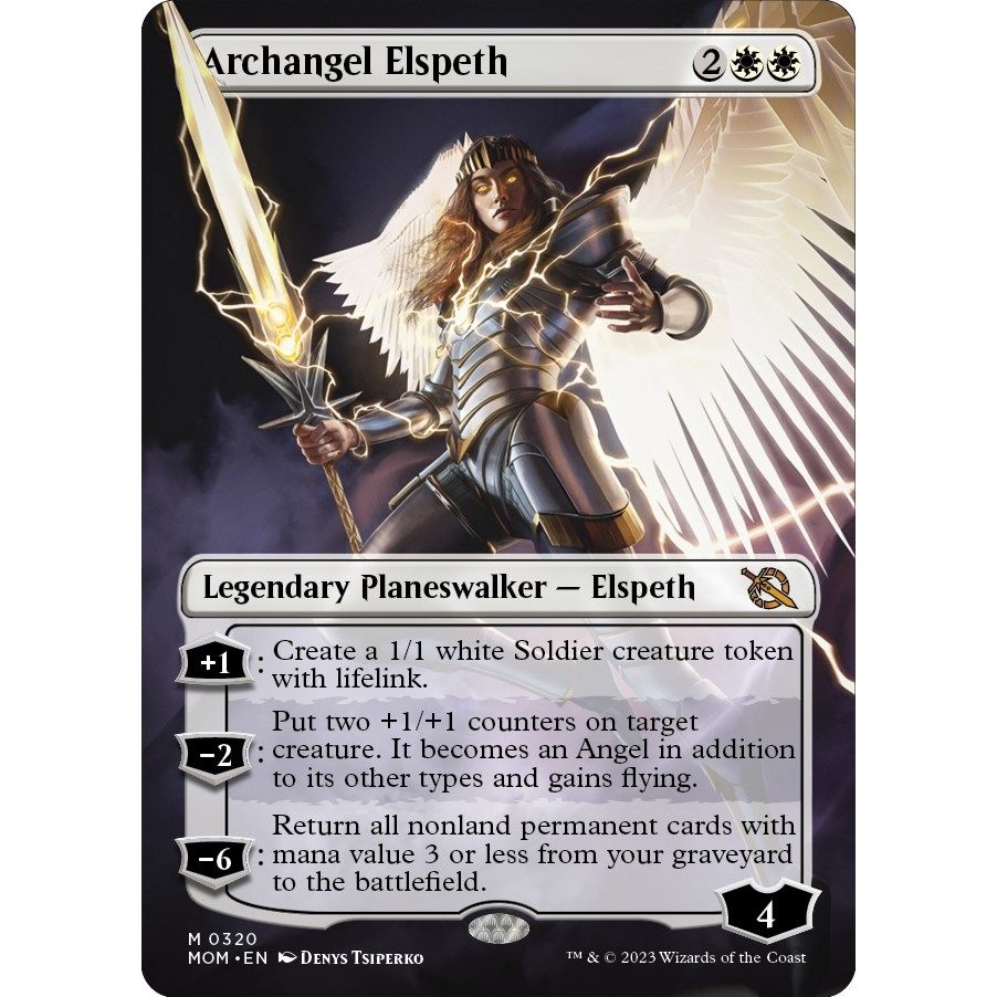 Image for Archangel Elspeth (Borderless) (320) (MOM) - Magic: The Gathering