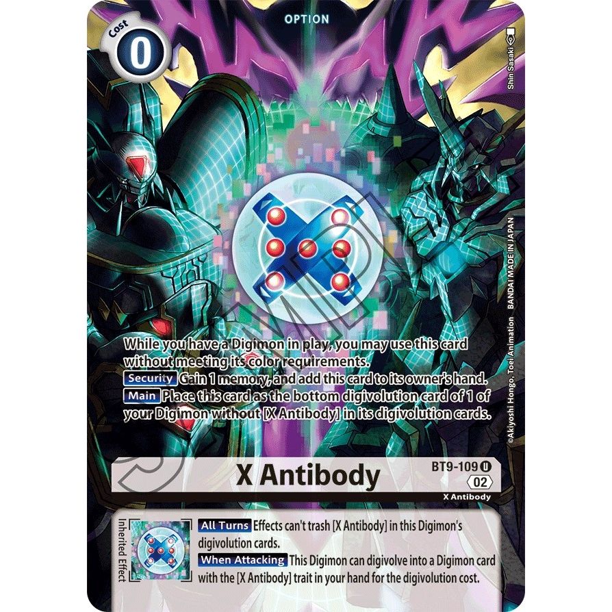 Image for X Antibody (Alternate Art) (BT9-109 U) (ST-14) - Digimon Card Game
