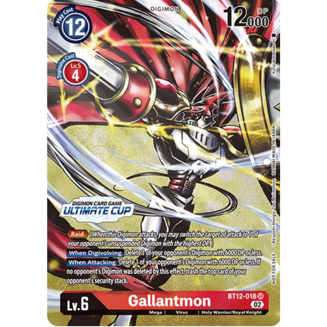 Image for Gallantmon (Ultimate Cup) (BT12-018 SR) (BT12) - Digimon Card Game