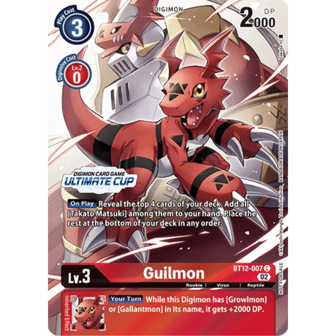 Image for Guilmon (Ultimate Cup) (BT12-007 C) (BT12) - Digimon Card Game