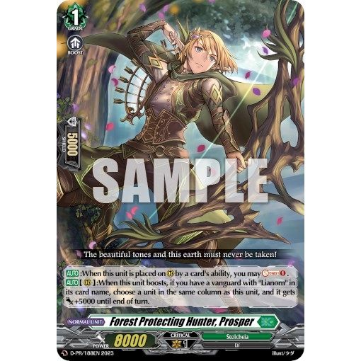 Image for Forest Protecting Hunter, Prosper (D-PR/0188EN 2023) (D-PR) - Cardfight Vanguard