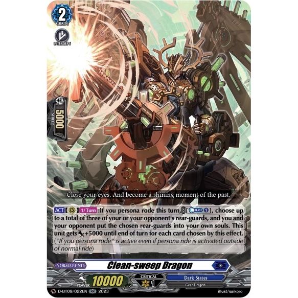 Image for Clean-sweep Dragon (D-BT09/022EN) (D-BT09) - Cardfight Vanguard