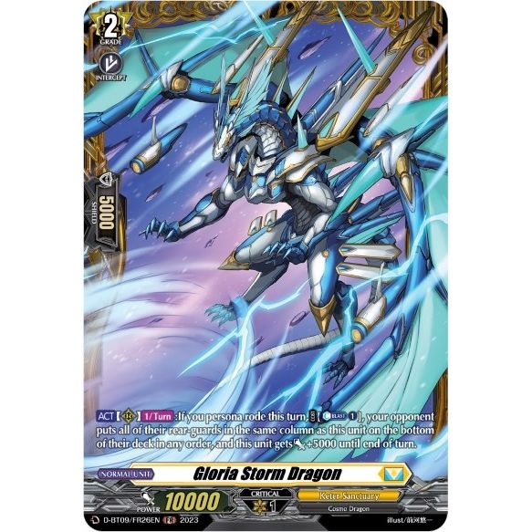 Image for Gloria Storm Dragon (FR) (D-BT09/FR26EN) (D-BT09) - Cardfight Vanguard