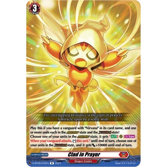 Image for Clad in Prayer (D-BT09/040EN) (D-BT09) - Cardfight Vanguard