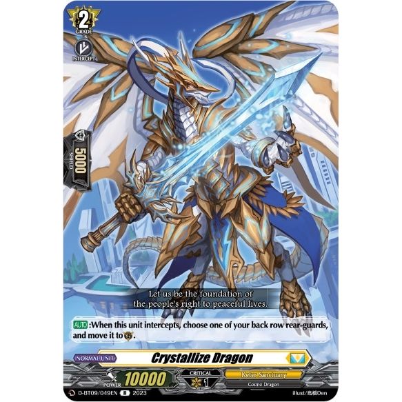 Image for Crystallize Dragon (D-BT09/049EN) (D-BT09) - Cardfight Vanguard