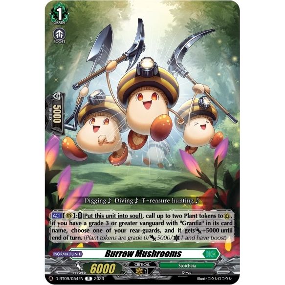 Image for Burrow Mushrooms (D-BT09/054EN) (D-BT09) - Cardfight Vanguard
