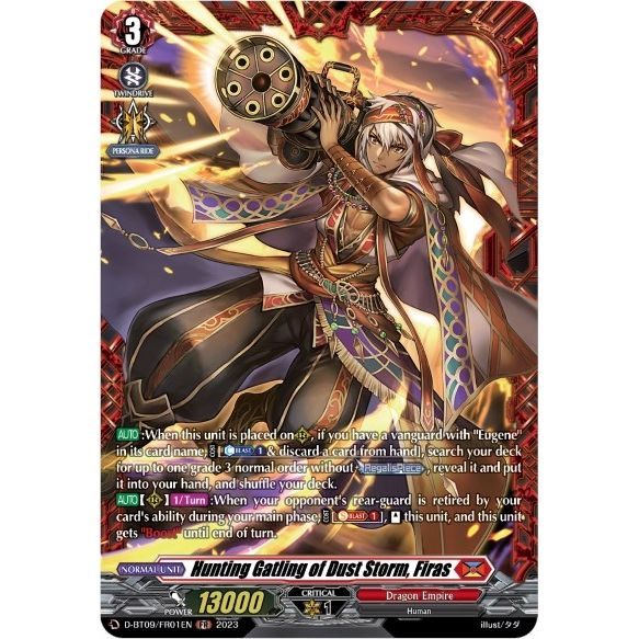 Image for Hunting Gatling of Dust Storm, Firas (FR) (D-BT09/FR01EN) (D-BT09) - Cardfight Vanguard