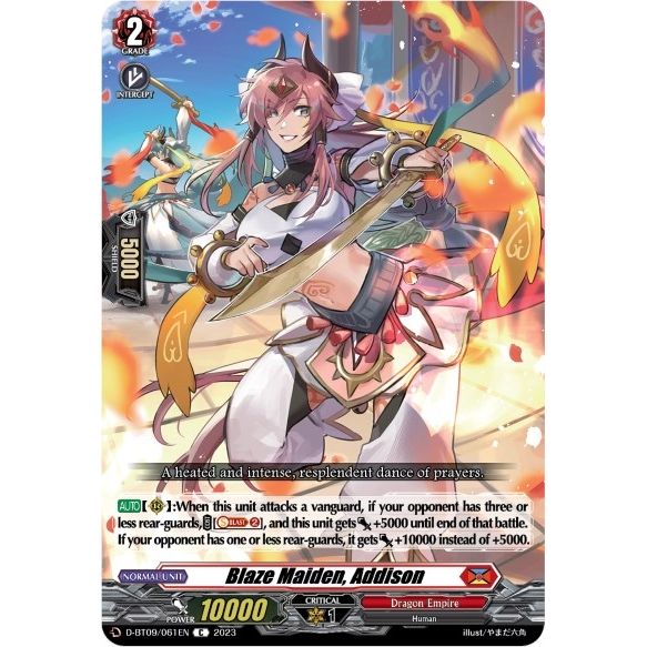Image for Blaze Maiden, Addison (D-BT09/061EN) (D-BT09) - Cardfight Vanguard